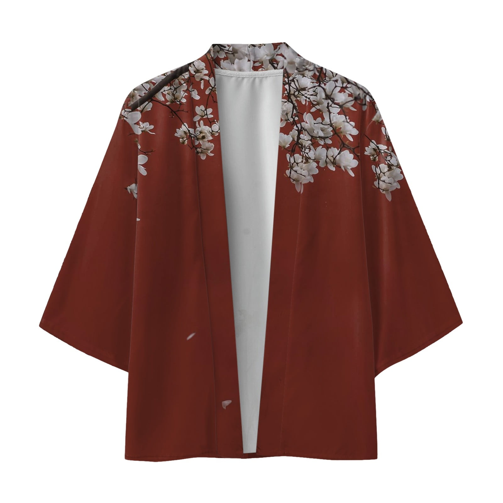 Icvfdpl Mens Shirts Male Spring Summer Cool Semi Long Sleeve Cardigan