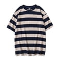 thumbnail image 1 of Icvfdpl Mens T Shirts Striped Daily Home Casual Short Sleeved Basic Tshirts Shirts For Men M, 1 of 2