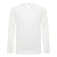 thumbnail image 1 of Icvfdpl Mens Tee Shirt Breathable Fast Dry Long Sleeve Matching Color Base Little V Neck T Shirts Top Versatile For Everyday Wear In Most Settings, 1 of 5