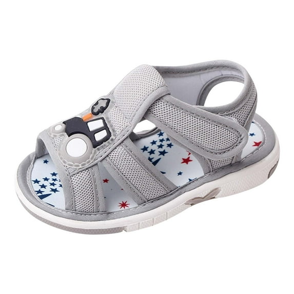 Icvfdpl Sandals Baby Boys Girls Summer Children Flat Bottom Anti Open Toe Non Cartoon Car Seaside Breathable 6 Months-12 Months