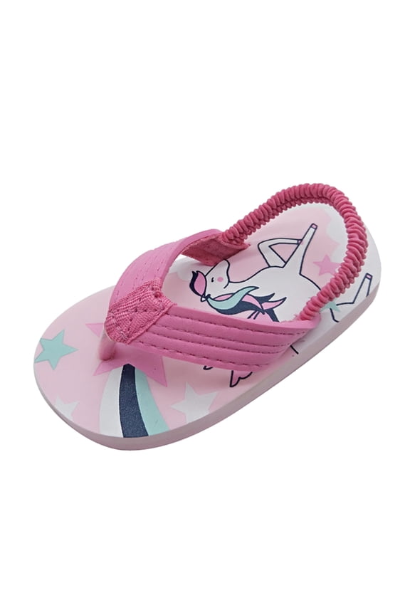 Icvfdpl Sandals For Kids Toddler Girl Eva Elastic Shoes Strap & Flops Boys Flip With Adjustable Summer Beach Elegant 8 Years-9 Years