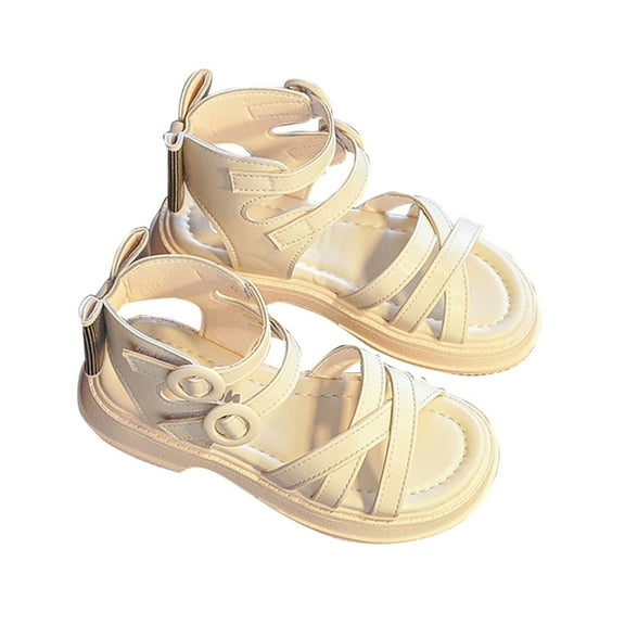 Icvfdpl Sandals For Kids Toddler Girl Girls' Summer Sole Shoes Fashion Princess Shoes Casual Elegant 10 Years-10.5 Years