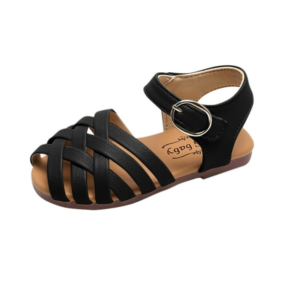 Icvfdpl Sandals For Teen Girls Children Open-Toed Princess Shoes Non- Daily Soft 8 Years-9 Years