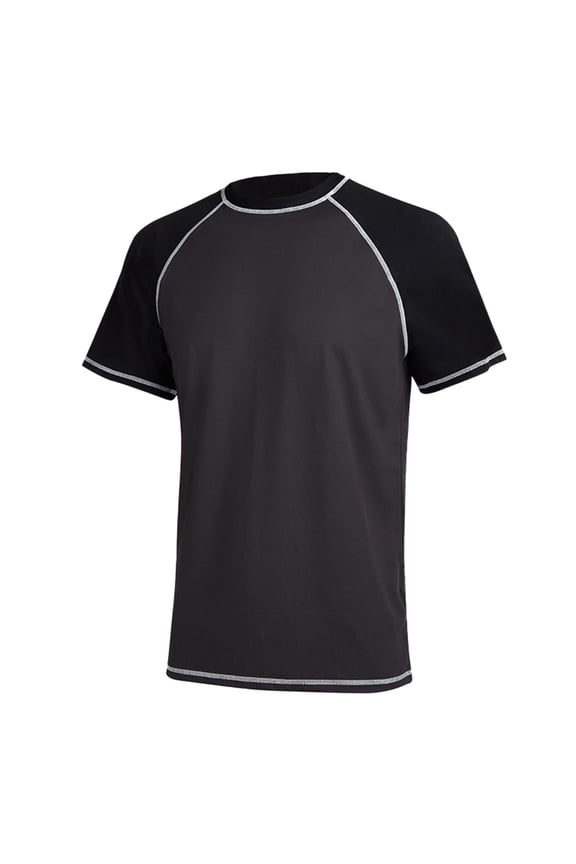 Shirts For Men Swim Tee Short Upf 50+ Sleeve Running Swimwear Swim Hiking Workou Breathable Mens T-Shirts M