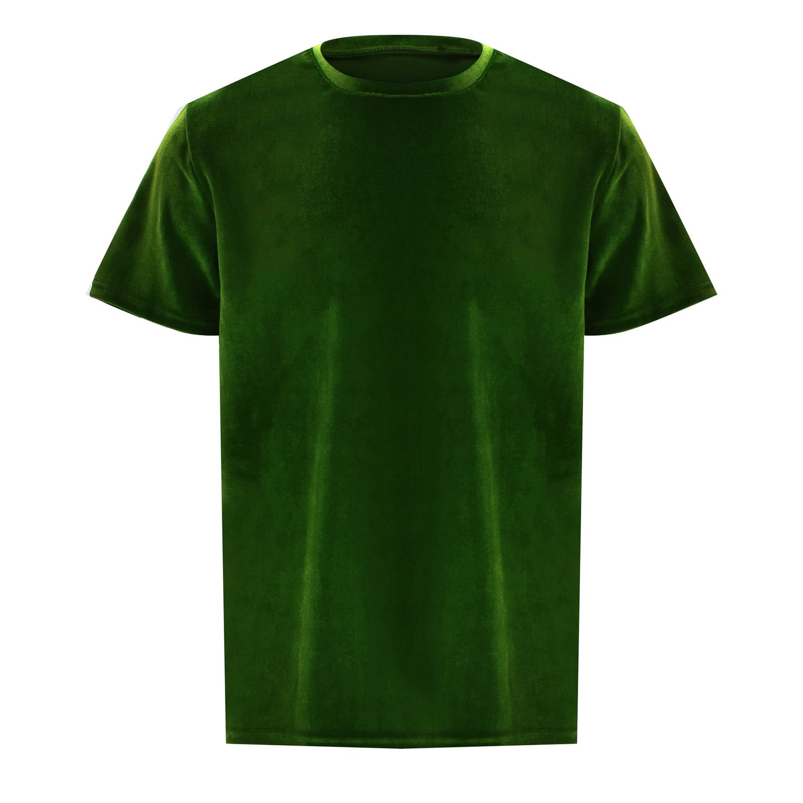 Icvfdpl T Shirts For Men Velvet Velour Fashion Hip Hop Slim Short ...