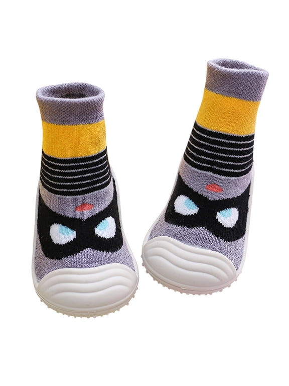 Toddler Baby Boys Girls Socks Shoes Toddlers Anti Fuzzy Slipper Breathable Thick Indoor Outdoor Winter Warm Kids Floor Shoe-Socks