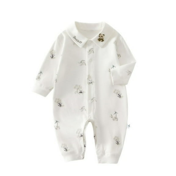 Icvfdpl Toddler Baby Pajamas Pj'S Long Sleeve Flowers Prints Ribbed Romper Jumpsuit Clothes Leisure 12-18 Months