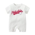 thumbnail image 1 of Icvfdpl Toddler Baby Sleepwear Clothes Unisex Casual Baseball Letter Print Rompers Jumpsuit Skin-Friendly 18-24 Months, 1 of 4