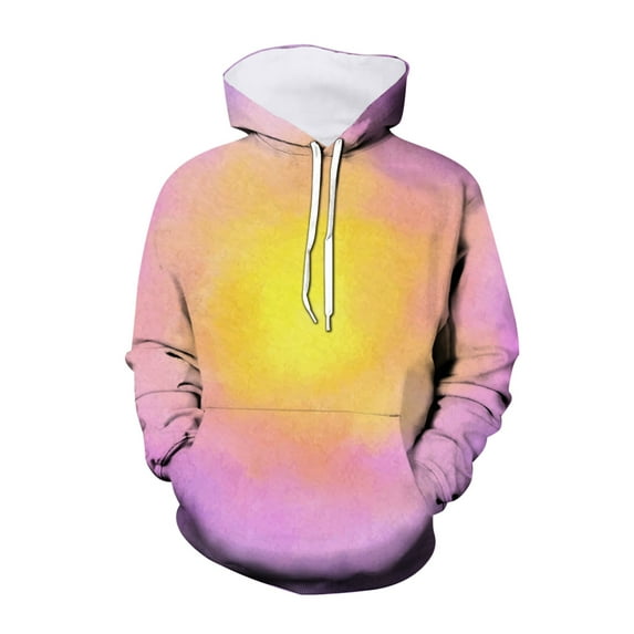 Icvfdpl Toddler Boys Girls New Hoodie Spring Autumn Tie Dye 3D Printed Children Pullover Sweatshirt Outwear Hot Pink 9-10 Years