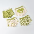 thumbnail image 1 of Icvfdpl Toddler Boys Underwear 4-Pack Combed Breathable Pure Cartoon Baby Boxers Underpants 2-3 Years, 1 of 5