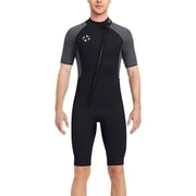 Icvfdpl Wet Suit For Men Cold Water Swimming 3MM Swimwear One Piece Mens Swim Shorts