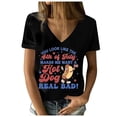 thumbnail image 1 of Icvfdpl Women'S Independence Day Printed Short Sleeved Crew Neck T Shirt Stylish Female Streetwear, 1 of 5