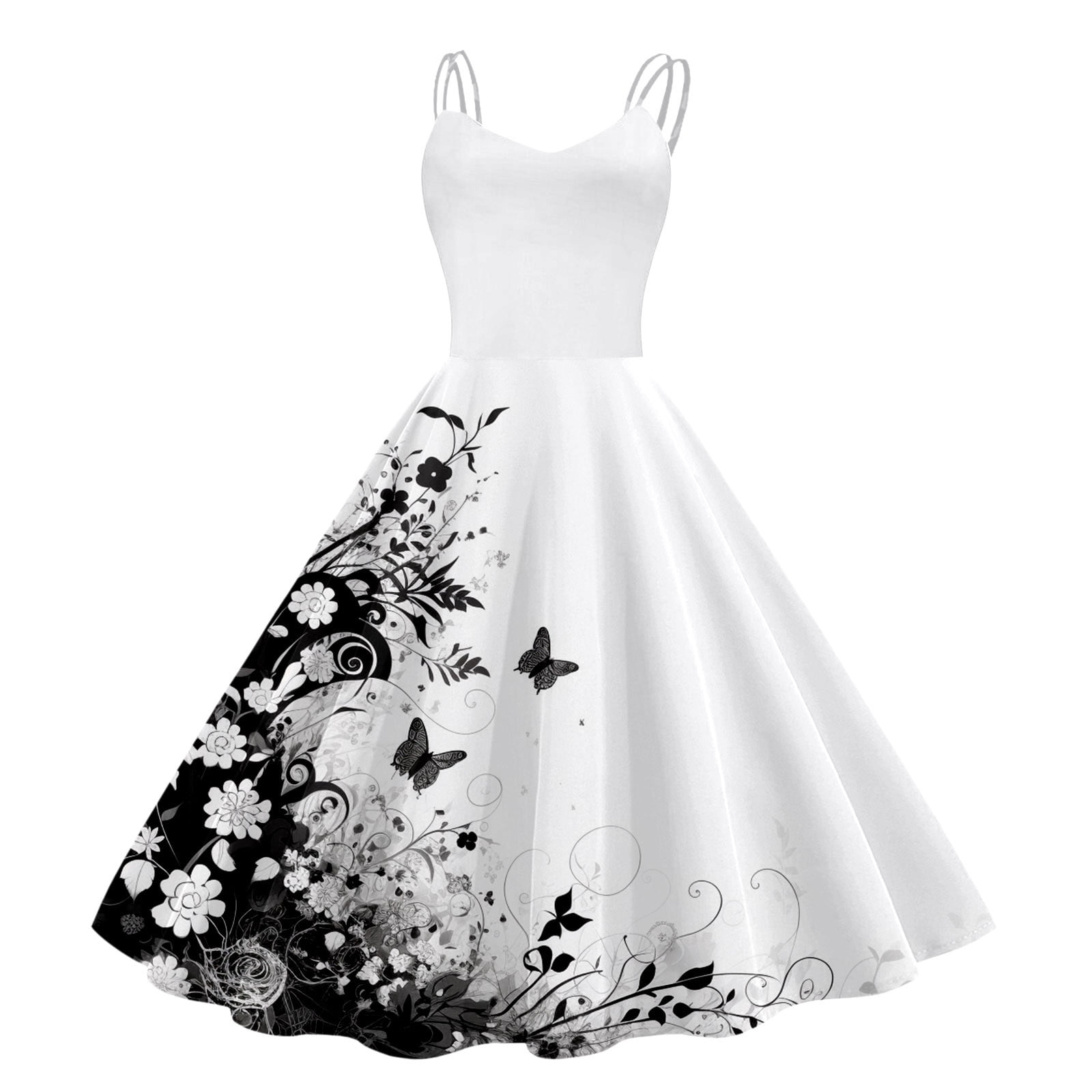 Icvfdpl Womens Casual Dresses Vintage Sleeveless Knee Length Retro A Line Flared Swing Formal Prom Party Leisure Sundress Stylish Woman Streetwear Black L - Walmart.com Icvfdpl Womens Casual Dresses Vintage Sleeveless Knee Length Retro A Line Flared Swing Formal Prom Party Leisure Sundress Stylish Woman Streetwear Black L - Walmart.com