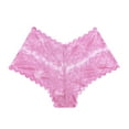 thumbnail image 1 of Icvfdpl Womens Panties Lace Stretch Hipster Comfortable Skin-Friendly Women Underwear Briefs Pink Xl, 1 of 3