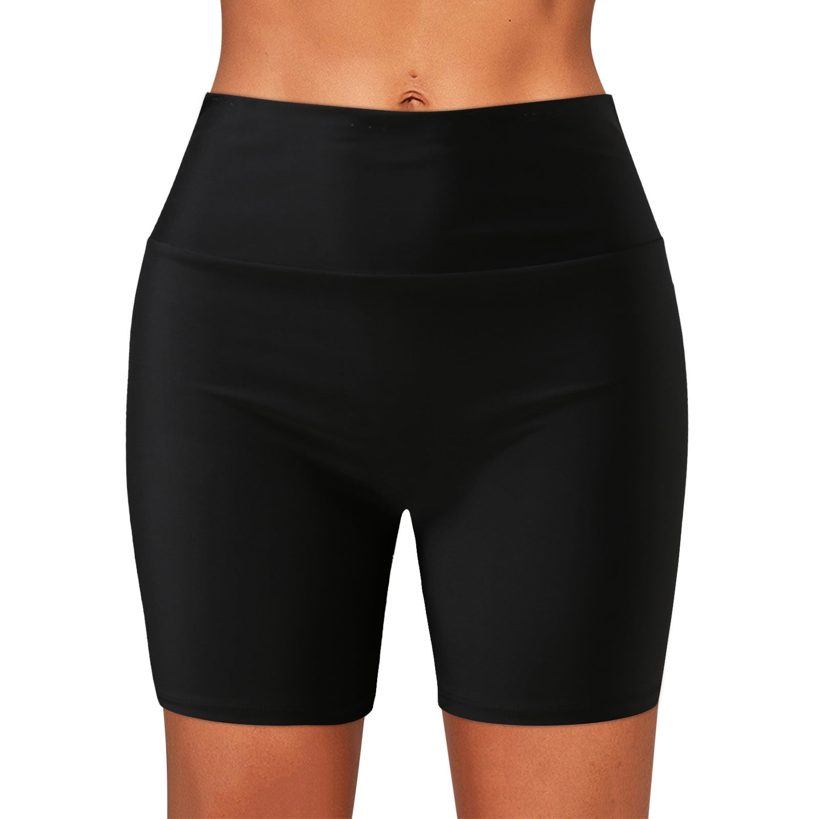 Icvfdpl Womens Swim Pants Summer Plus Size Print High Waist Swimsuit Bottom Board Pockets Shorts Comfy Swim Wear