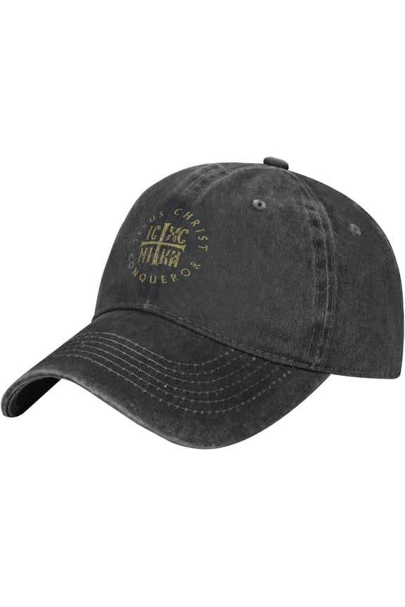 Icxc Nika Cross Orthodox Christian Jesus Christ Cowboy Hat Men Vintage Baseball Cap Women Dad Hat Trucker Hat Black