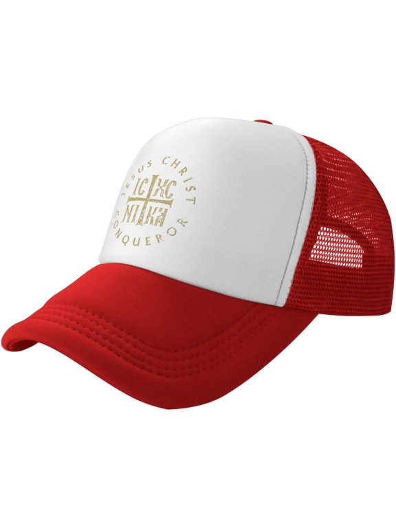 Icxc Nika Cross Orthodox Christian Jesus Christ Trucker Hat Men Baseball Cap Women Dad Hat Ball Hat Cowboy Hat