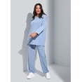 thumbnail image 1 of Icy Blue - Crew neck - Plus Size Tracksuit Sets - Alia, 1 of 5