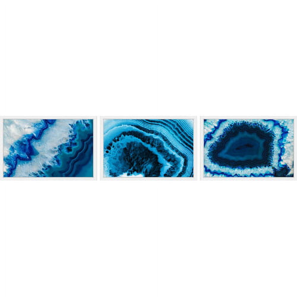 Icy Blue Veins Triptych