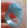 thumbnail image 1 of Icy Blue Water Green Lavender Natural A JADE Jadeite Dragon Pi Xiu RING USA. 8 RING 690179 TN, 1 of 10