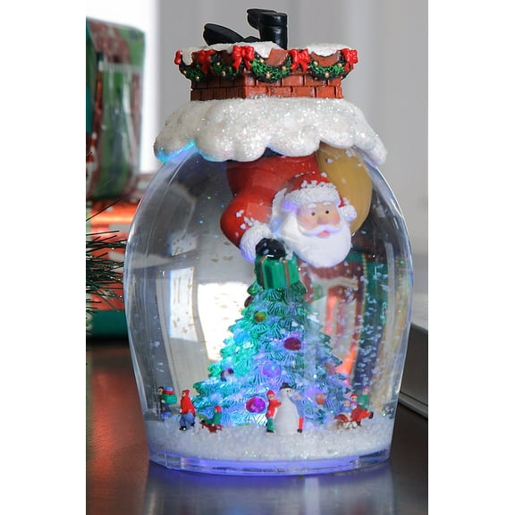 Icy Craft Diving Waterglobe Title: Diving Santa Waterglobe