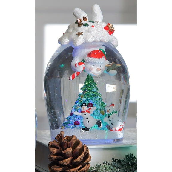 Icy Craft Diving Waterglobe Title: Diving Snowman Waterglobe