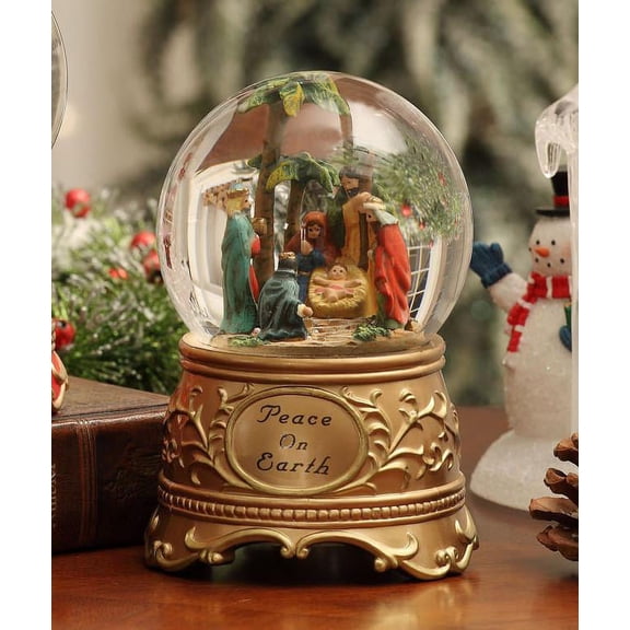 Icy Craft "Peace on Earth" Nativity Waterglobe