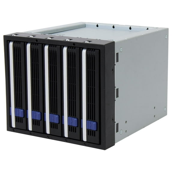 Icy Dock FatCage 5-Bay 3.5" SATA HDD Hot-Swap Backplane in 3x External 5.25" Bay