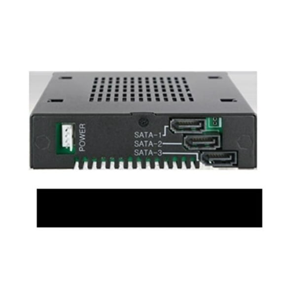 Icy Dock Triple Bay 2.5 in. SAS SATA Rack HD Enclosure USB - Matte Black