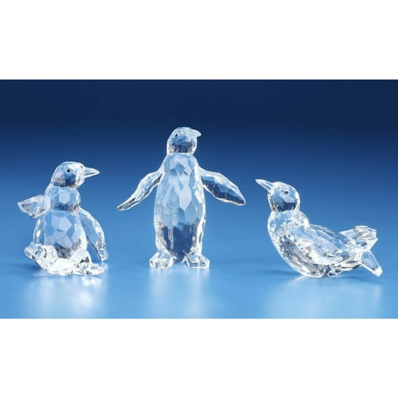 Icy Giftware Icy Crystal Penguin Christmas Figurines - 4" - Pack of 6