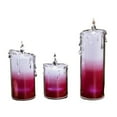 thumbnail image 1 of Icy Giftware LED Lighted Glitter Candles - 9.5" - Red and White - Set of 6, 1 of 2