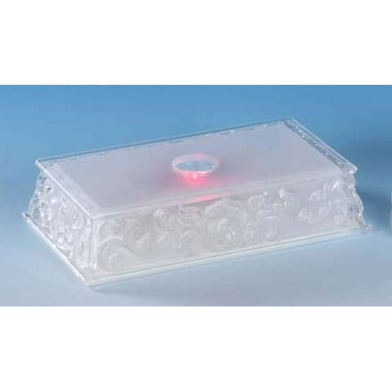 Icy Giftware Pre-Lit Crystal Base for Figurines - 1" - Pack of 8