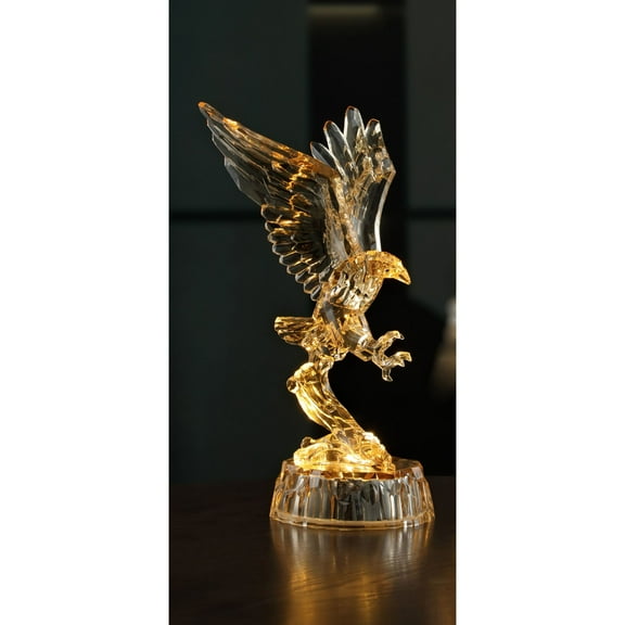 Icy Giftware LED Lighted Landing Eagle Figurine Decoration - 9"