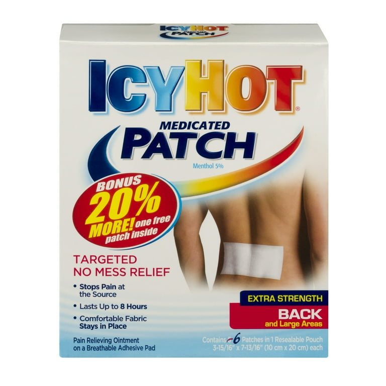 Icy Hot Original Pain Relief Patch for Back and Large Areas X-Large