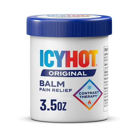 Icy Hot Original Pain Relief Balm, Fast-Acting Pain Relief With Menthol 7.6% and Methyl Salicylate 29%, Ice and Heat Contrast Therapy for Backaches, Joints, Muscle Strains and Arthritis, 3.5 oz