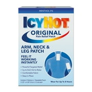 Icy Hot Original Muscle & Joint Pain Relief Small Patch for Arm, Neck, & Leg with Menthol, 5ct