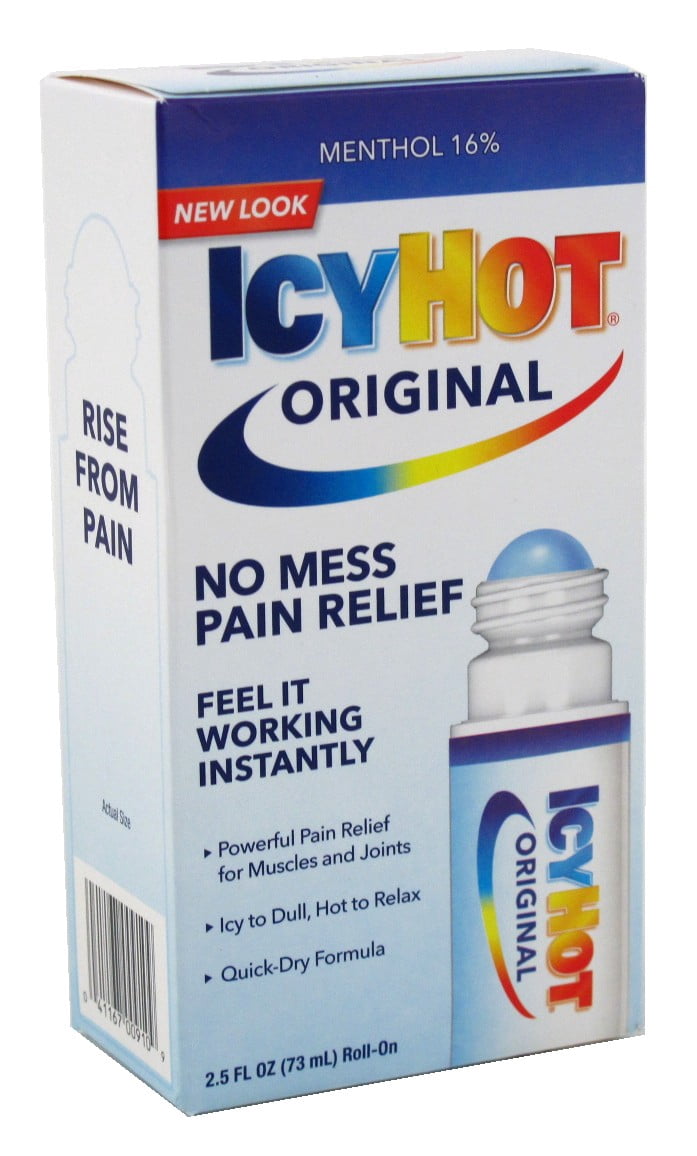 Icy Hot Original No Mess Pain Relief 2.5oz (Pack of 3) - Walmart.com