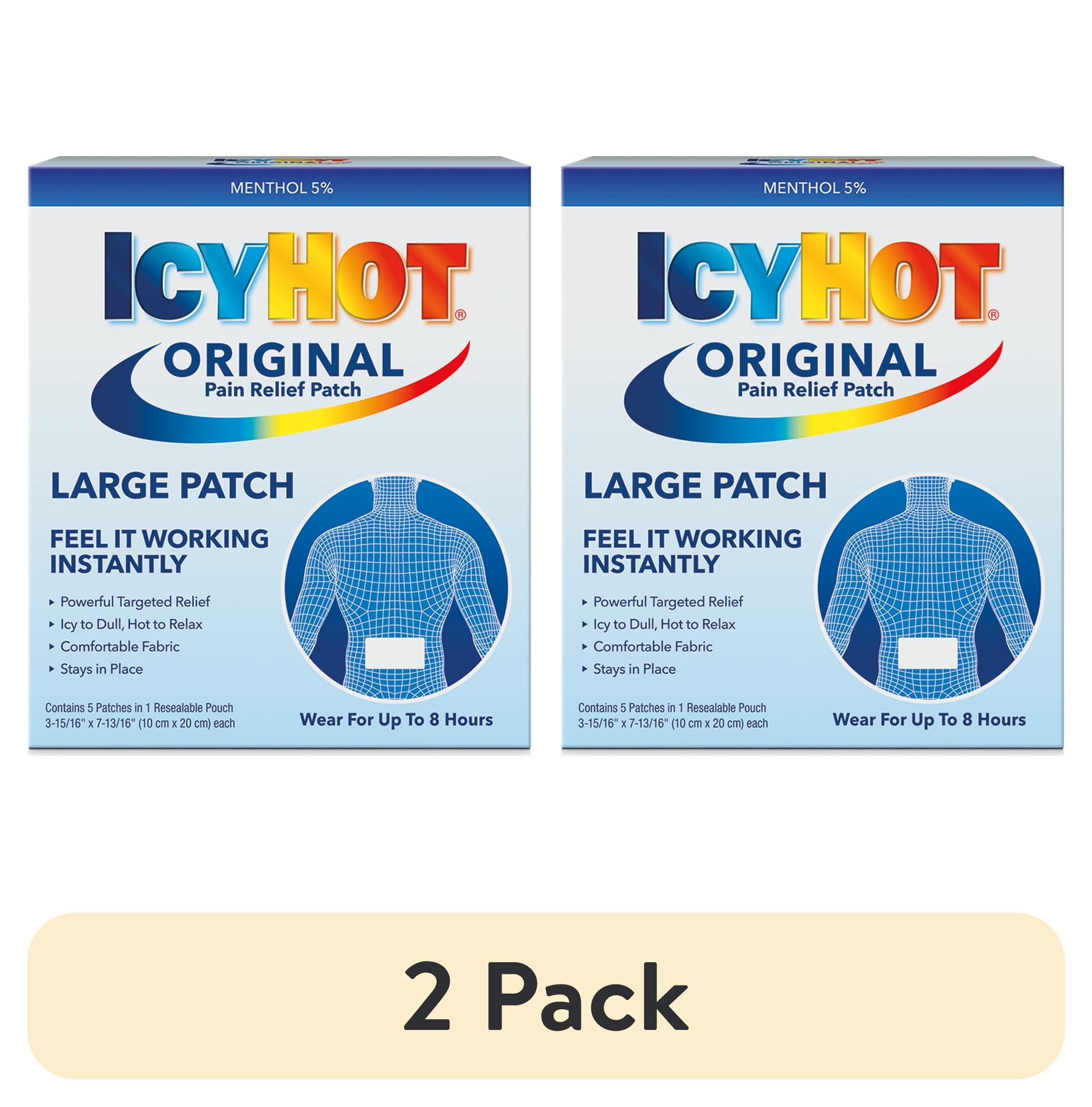 (2 pack) Icy Hot Original Topical Pain Reliever Patches, Numbing Cream