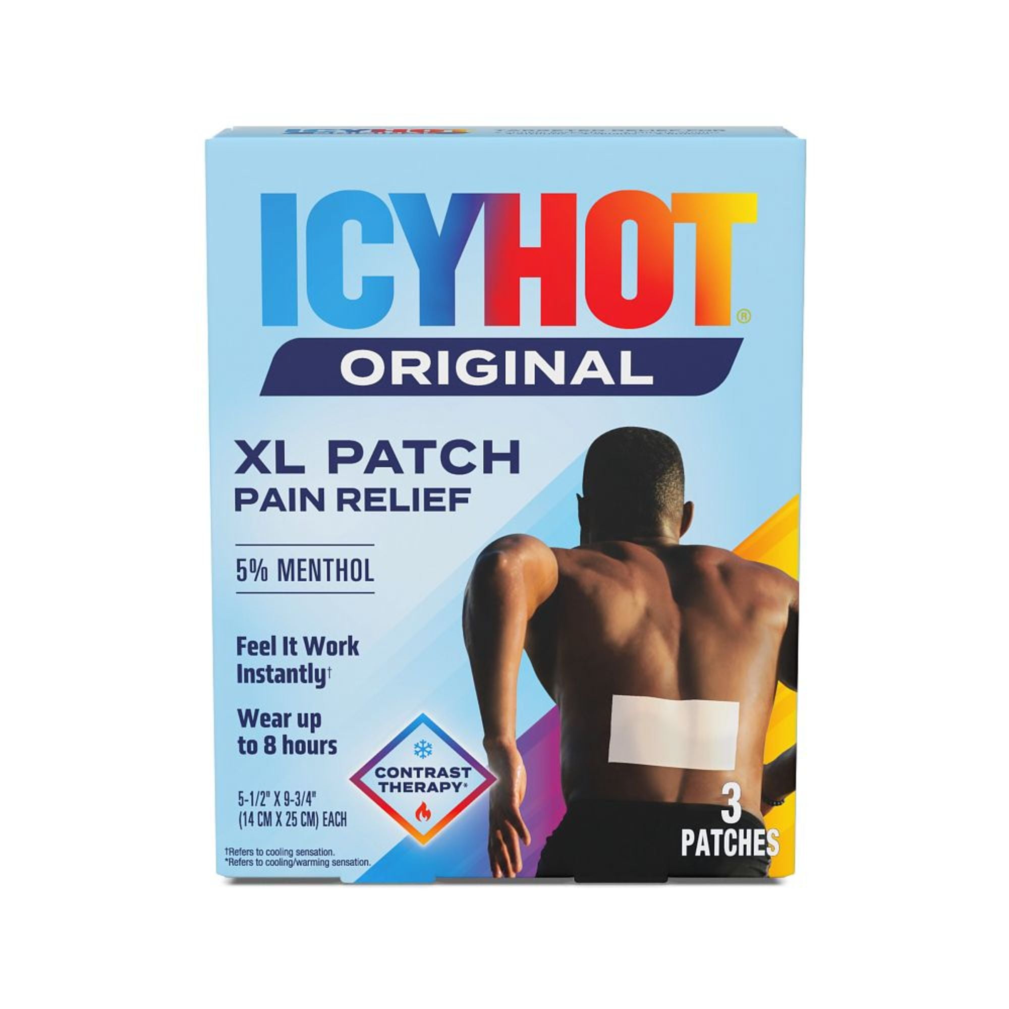 Icy Hot Original XL Pain Relief Patch (6 Count) for Back and Large Areas