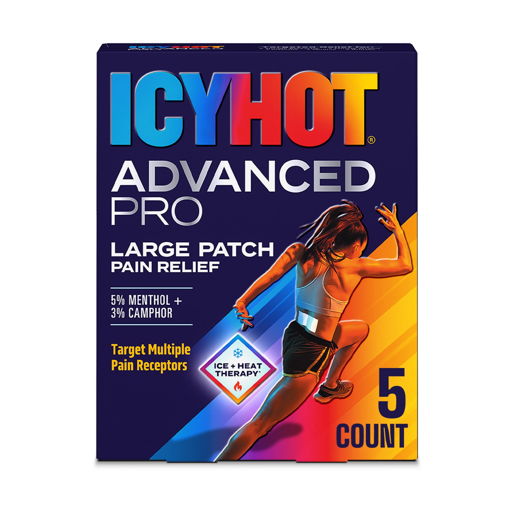 Icy Hot Advanced PRO Pain Relief Patches, Extra Strength With Menthol 5 ...