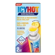 Icy Hot Revive and Recovery Pain Relief No Mess Roll-On 2.0 Fluid Ounces -Revitalizaing Tropical Rush