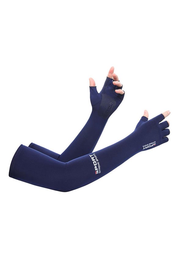 Icy Sleeve Arm Sleeve Cover Sunscreen Gloves UV Sun Coolingj Protection E6