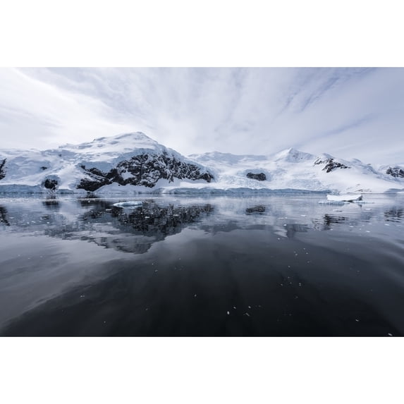 Icy reflections; Antarctica Poster Print by Deb Garside / Design Pics