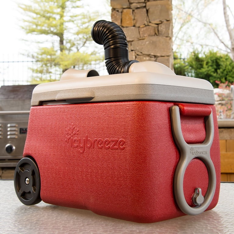 IcyBreeze Portable Home Personal Cooler Flurry Package (Red