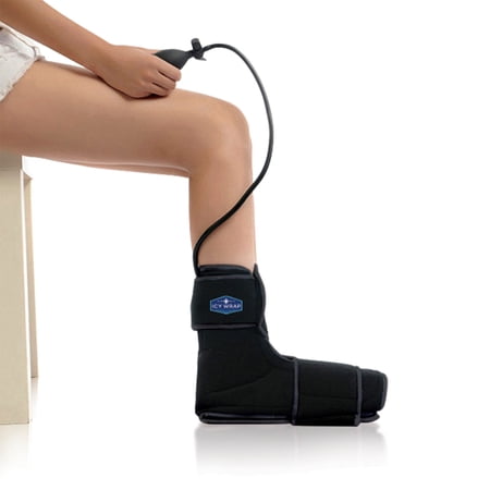 IcyWrap Cold Pack Compression Wrap for Ankle and Foot Pain