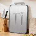 thumbnail image 1 of Icyberboom 17.5" × 11" Double-Sided Titanium Cutting Board, Multi-Functional with Built-in Grater, Non-Slip Border & Hanging Handle, 1 of 8