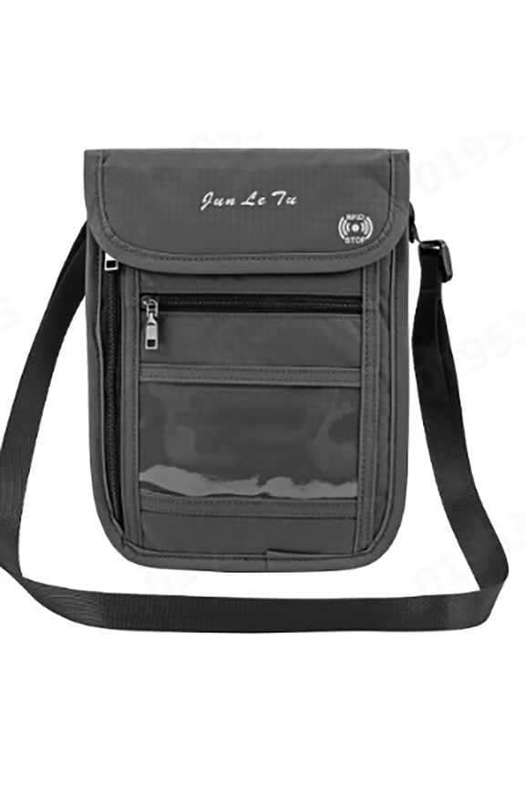 Id Card Holder Neck Wallet Passport Holder & Travel W/Rfid Blocking