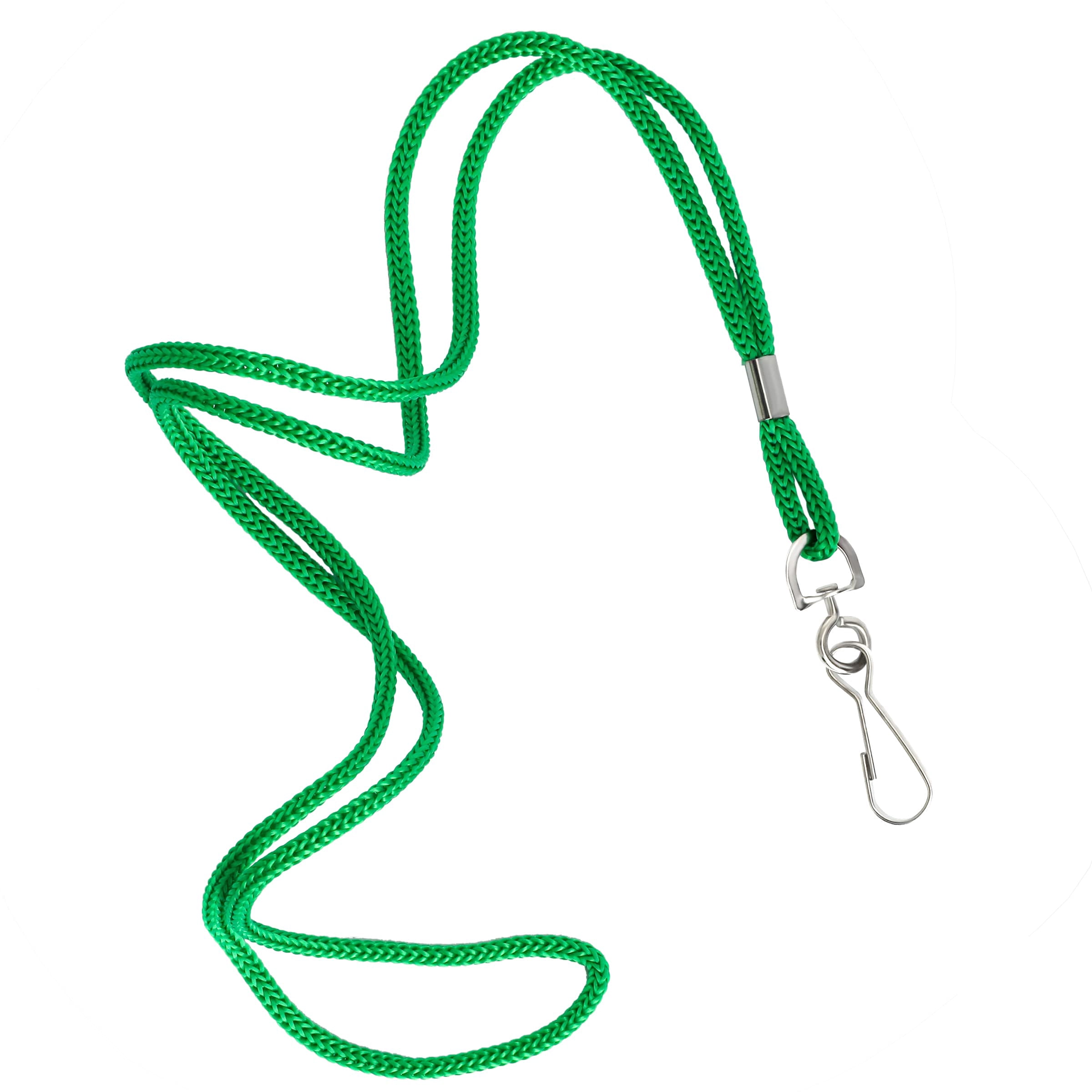 Id Green Lanyards Safety Badge Lanyard 36" With Swivel Hook 100 Pack