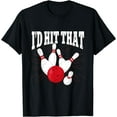 thumbnail image 1 of Id Hit That Bowling T-Shirt Black Medium, 1 of 4