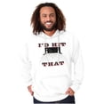 thumbnail image 1 of Id Hit That Funny Bowling Alley Unisex Plus Fleece Graphic Hoodie Brisco Brands 2X, 1 of 3
